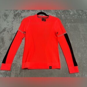 Under Armour Intelliknit Phantom Long Sleeve Top Women’s XS Pink Layering Neon